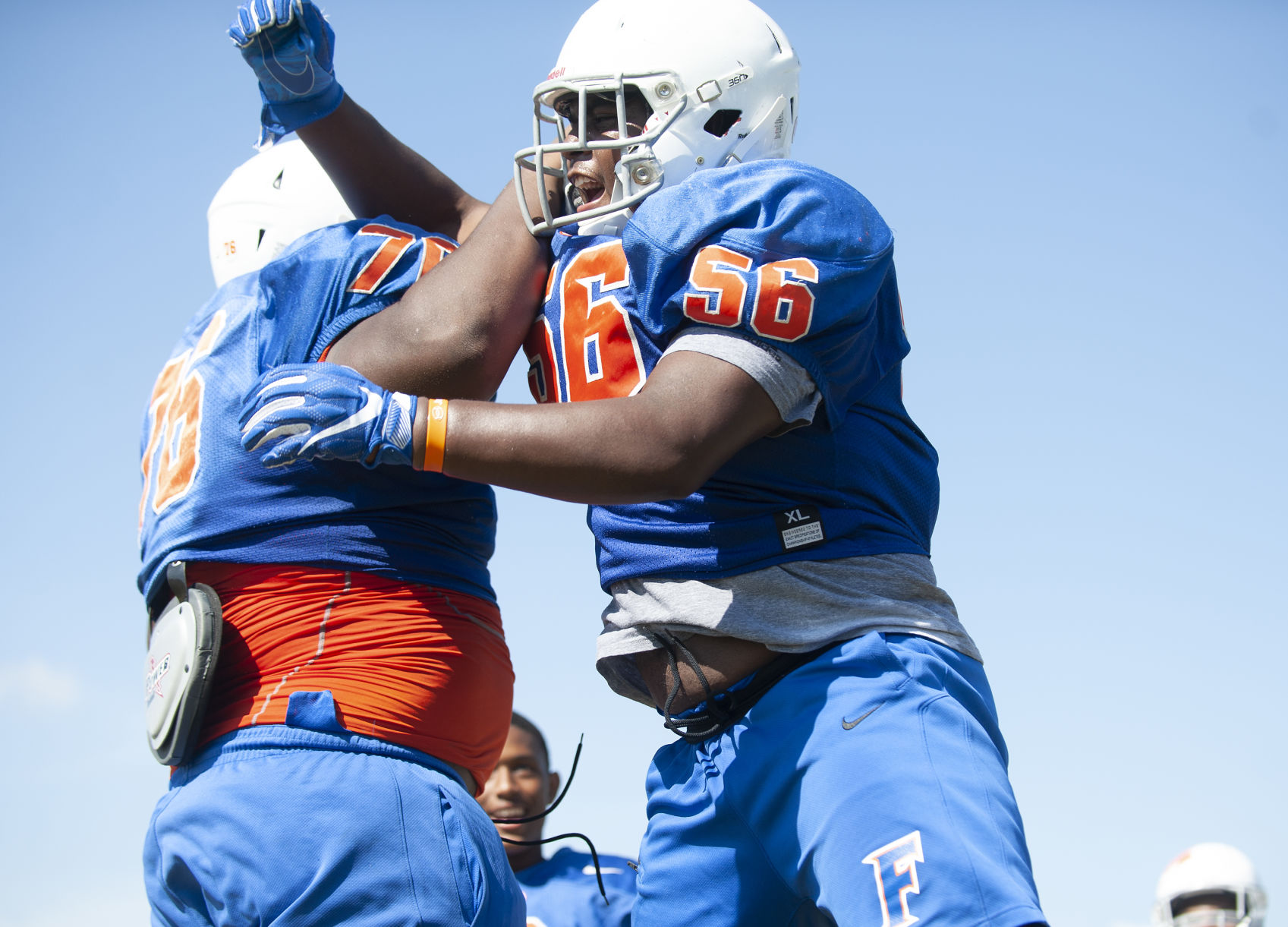 East St. Louis football practice